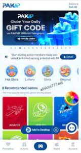 Pak VIP Game Download | Best Earning App 2025 for Android (Free APK) 3